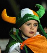 29 March 2005; A Republic of Ireland fan watches the game. International Friendly, Republic of Ireland v China, Lansdowne Road, Dublin Picture credit; Pat Murphy / SPORTSFILE