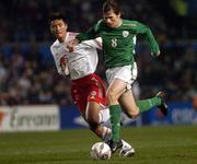 29 March 2005; Kevin Kilbane, Republic of Ireland, in action against Shao Jiayi, China. International Friendly, Republic of Ireland v China, Lansdowne Road, Dublin Picture credit; Brian Lawless / SPORTSFILE