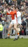 27 March 2005; John Toal, Armagh, in action against Michael Foley, Kildare. Allianz National Football League, Division 1B, Armagh v Kildare, St. Oliver Plunkett Park, Crossmaglen, Co. Armagh. Picture credit; Brendan Moran / SPORTSFILE