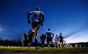 31 December 2013; The Dublin players make their way onto the pitch for the start of the game. Annual Hurling Challenge 2014, Dublin v Dublin Blue Stars, Round Towers GAA Club, Clondalkin, Dublin. Picture credit: David Maher / SPORTSFILE