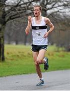 1 January 2014; Mark Dooley, Donore Harriers A.C., competes in the 2014 Tom Brennan Memorial Trophy 5K Road Race. Phoenix Park, Dublin. Picture credit: Ramsey Cardy / SPORTSFILE