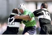 21 August 1999; David Humphreys, Ireland, in action against Mel Deane (12) and Eric Elwood (10), Connacht. Pre-Season Friendly, Connacht v Ireland, The Sportsground, Co. Galway. Picture credit: Matt Browne / SPORTSFILE