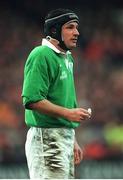 6 March 1999; David Humphreys, Ireland. Five Nations Rugby Championship, Ireland v England, Lansdowne Road, Dublin. Picture credit: Brendan Moran / SPORTSFILE