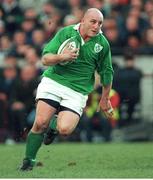 6 March 1999; Keith Wood, Ireland, Five Nations Rugby Championship, Ireland v England, Lansdowne Road, Dublin. Picture credit: Brendan Moran / SPORTSFILE