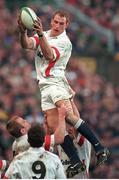 6 March 1999; Lawrence Dallaglio, England. Five Nations Rugby Championship, Ireland v England, Lansdowne Road, Dublin. Picture credit: Brendan Moran / SPORTSFILE