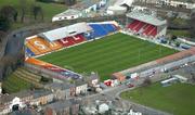 12 March 2005; An aerial view of Tolka Park, home of Shelbourne FC, Dublin. Picture credit; Pat Murphy / SPORTSFILE