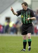 27 March 2005; Pat Fox, Referee. Allianz National Football League, Division 1B, Armagh v Kildare, St. Oliver Plunkett Park, Crossmaglen, Co. Armagh. Picture credit; Brendan Moran / SPORTSFILE