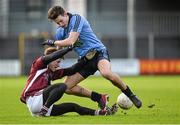 5 January 2014; Conor Walsh, Dublin, in action against Stephen Gilmore, Westmeath. Bord na Mona O'Byrne Cup, Group D, Round 1, Westmeath v Dublin, Cusack Park, Mullingar, Co. Westmeath. Picture credit: Barry Cregg / SPORTSFILE