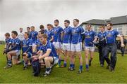 5 January 2014; The Cavan squad line up for a team photograph before the game. Power NI Dr. McKenna Cup, Section C, Round 1, Antrim v Cavan, Creggan Kickhams, Randalstown, Co. Antrim. Photo by Sportsfile