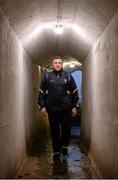 5 January 2014; Longford manager Jack Sheedy makes his way down the tunnel ahead of his first competitive match in charge. Bord na Mona O'Byrne Cup, Group B, Round 1, Carlow v Longford, Dr. Cullen Park, Carlow. Picture credit: Matt Browne / SPORTSFILE