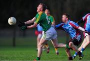5 January 2014; Ray Cox, Leitrim, in action against Noel Sheridan, Galway IT. FBD League, Section B, Round 1, Leitrim v Galway IT, Cloone, Co. Leitrim. Picture credit: Ramsey Cardy / SPORTSFILE
