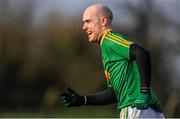 5 January 2014; Robbie Lowe, Leitrim, wears a gumshield after it was made compulsary to wear them from 1st January 2014. FBD League, Section B, Round 1, Leitrim v Galway IT, Cloone, Co. Leitrim. Picture credit: Ramsey Cardy / SPORTSFILE