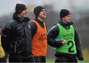 5 January 2014; Galway manager Alan Mulholland with selectors Paul Clancy and Declan Meehan. FBD League, Section B, Round 1, Galway v Sligo, Tuam Stadium, Tuam, Co. Galway. Picture credit: Ray Ryan / SPORTSFILE