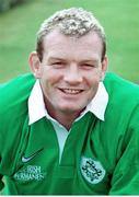 20 July 1999; David Corkery, Ireland. Ireland Rugby Squad head shots. Picture credit: Brendan Moran / SPORTSFILE