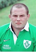 20 July 1999; Martin Cahill, Ireland. Ireland Rugby Squad head shots. Picture credit: Brendan Moran / SPORTSFILE