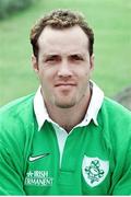 20 July 1999; Mike Mullins, Ireland. Ireland Rugby Squad head shots. Picture credit: Brendan Moran / SPORTSFILE