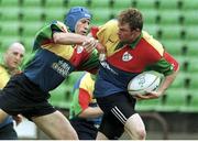 3 June 1999; Ireland's Malcolm O'Kelly is tackled by Paddy Johns. Ireland Rugby Squad Training, Stadium Australia, Sydney, Australia. Picture credit: Matt Browne / SPORTSFILE