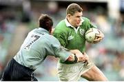 5 June 1999; Matt Mostyn, Ireland, is tackled by Keith Gleeson, NSW.1999 Australia Tour, New South Wales v Ireland, Sydney Football Stadium, New South Wales, Australia. Picture credit: Matt Browne / SPORTSFILE