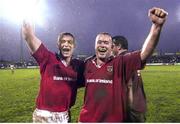 18 December 1999; Munster's Tom Tierney, left, and Frank Sheahan celebrate victory over Colomiers. Heineken European Cup, Munster v Colomiers, Musgrave Park, Cork. Picture credit: Brendan Moran / SPORTSFILE