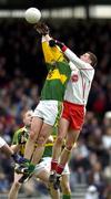 3 April 2005; William Kirby, Kerry, in action against Colin Holmes, Tyrone. Allianz National Football League, Division 1A, Kerry v Tyrone, Fitzgerald Stadium, Killarney, Co. Kerry. Picture credit; Brendan Moran / SPORTSFILE