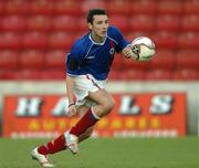 4 April 2005; Michael Gault, Linfield. Setanta Cup, Group One, Longford Town v Linfield, Flancare Park, Longford. Picture credit; David Maher / SPORTSFILE