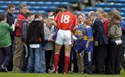 27 March 2005; Sean Og O hAilpin, Cork, signs autographs for supporters after the match. Allianz National Hurling League, Division 1B, Tipperary v Cork, Semple Stadium, Thurles, Co. Tipperary. Picture credit; Damien Eagers / SPORTSFILE