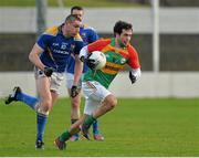 5 January 2014; Brendan Kavanagh, Carlow, in action against Brian Farrell, Longford. Bord na Mona O'Byrne Cup, Group B, Round 1, Carlow v Longford, Dr. Cullen Park, Carlow. Picture credit: Matt Browne / SPORTSFILE