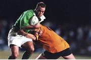 31 May 1999; Mike Mullins, Ireland, in action against Jack Whittle, New South Wales Country. 1999 Australia Tour, New South Wales Country Cockatoos v Ireland, Woy Woy Oval, New South Wales, Australia. Picture credit: Matt Browne / SPORTSFILE