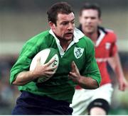 10 September 1999; James Topping, Ireland. Pre-Season Friendly, Munster v Ireland, Musgrave Park, Cork. Picture credit: Matt Browne / SPORTSFILE