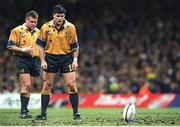 6 November 1999; Matt Burke, Australia. 1999 Rugby World Cup, Australia v France, Millennium Stadium, Cardiff, Wales. Picture credit: Brendan Moran / SPORTSFILE