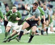 5 June 1999; Keith Gleeson, NSW, who has Irish parents and was born in Dublin but now playing for NSW is tackled by Ciaran Scally, Ireland. 1999 Australia Tour, New South Wales v Ireland, Sydney Football Stadium, New South Wales, Australia. Picture credit: Matt Browne / SPORTSFILE