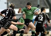 10 April 2005; James Downey, Connacht, in action against Richard Pugh, The Ospreys. Celtic League 2004-2005, Pool 1, Connacht v Neath-Swansea Ospreys, Sportsground, Galway. Picture credit; David Maher / SPORTSFILE