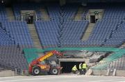 12 April 2005; A general view of Croke Park showing the pitch enhancement programme in progress, Dublin. Picture credit; Brian Lawless / SPORTSFILE