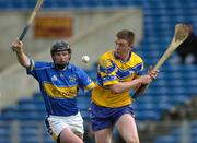 10 April 2005; Diarmuid McMahon, Clare, in action against David Kennedy, Tipperary. Allianz National Hurling League, Division 1, Tipperary v Clare, Semple Stadium, Thurles, Co. Tipperary. Picture credit; Ray McManus / SPORTSFILE