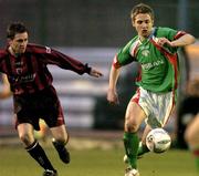 15 April 2005; Kevin Doyle, Cork City, in action against Des Byrne, Bohemians. eircom League, Premier Division, Bohemians v Cork City, Dalymount Park, Dublin. Picture credit; Matt Browne / SPORTSFILE