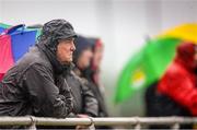 5 January 2014; Kerry's Eye Sports Editor Jim O'Gorman watches the match from the sideline. McGrath Cup, Quarter-Final, Kerry v Institute of Technology Tralee, John Mitchels GAA Club, Farmer's Bridge, Tralee, Co. Kerry. Picture credit: Brendan Moran / SPORTSFILE