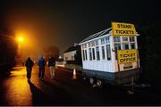 8 January 2014; A general view of the ticket office outside Cashel GAA ground before the game between  Longford and Kildare. Bord na Mona O'Byrne Cup, Group B, Round 2, Longford v Kildare, Newtowncashel, Co. Longford. Picture credit: David Maher / SPORTSFILE