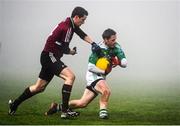 8 January 2014; Johnny Woods, Fermanagh, in action against Brendan Hasson, St Mary's. Power NI Dr. McKenna Cup, Section B, Round 1, Fermanagh v St Mary's, Brewster Park, Enniskillen, Co. Fermanagh. Picture credit: Oliver McVeigh / SPORTSFILE