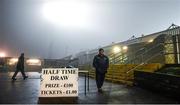 8 January 2014; Enniskillen Gaels member Seamus Dunigan selling half-time draw tickets. Power NI Dr. McKenna Cup, Section B, Round 1, Fermanagh v St Mary's, Brewster Park, Enniskillen, Co. Fermanagh. Picture credit: Oliver McVeigh / SPORTSFILE