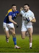 8 January 2014; Fergal Conway, Kildare, in action against Brian Farrell, Longford. Bord na Mona O'Byrne Cup, Group B, Round 2, Longford v Kildare, Newtowncashel, Co. Longford. Picture credit: David Maher / SPORTSFILE