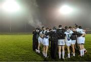 8 January 2014; Kildare players form a huddle before the start of the game. Bord na Mona O'Byrne Cup, Group B, Round 2, Longford v Kildare, Newtowncashel, Co. Longford. Picture credit: David Maher / SPORTSFILE