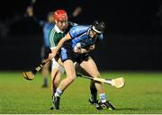 10 January 2014; Brian Murphy, IT Tralee, in action against William Hickey, Limerick. Waterford Crystal Cup, Preliminary Round, Limerick v IT Tralee, Mick Neville Park, Rathkeale, Limerick. Picture credit: Ramsey Cardy / SPORTSFILE