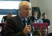 16 April 2005; Roscommon delegate Tommy Kennoy proposing Motion 18 at the 2005 GAA Congress. Croke Park, Dublin. Picture credit; Ray McManus / SPORTSFILE