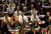 16 April 2005; Delegates at the 2005 GAA Congress. Croke Park, Dublin. Picture credit; Ray McManus / SPORTSFILE