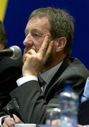 16 April 2005; GAA President Sean Kelly listens to a delegate at the 2005 GAA Congress. Croke Park, Dublin. Picture credit; Ray McManus / SPORTSFILE