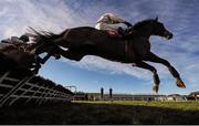11 January 2014; Vautour, with Paul Townsend up, clears the last on the way to winning the Moscow Flyer Novice Hurdle. Punchestown Racecourse, Punchestown, Co. Kildare. Picture credit: Ramsey Cardy / SPORTSFILE