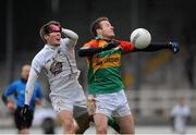 12 January 2014; Paul Broderick, Carlow, in action against Ciarán Fitzpatrick, Kildare. Bord na Mona O'Byrne Cup, Group B, Round 3, Kildare v Carlow, St Conleth's Park, Newbridge, Co. Kildare. Picture credit: Piaras Ó Mídheach / SPORTSFILE