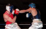 27 Feburary 1999; Alan Reynolds, right, of St Josephs in action against Sean Collier of Wexford during the first round of the IABA National Boxing Championships at the National Stadium in Dublin. Photo by Ray Lohan/Sportsfile