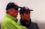 12 February 1999; FAI Technical Director Brian Kerr, right, and Pete Mahon during a Republic of Ireland under 16 training session in Dublin. Photo by David Maher/Sportsfile