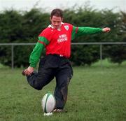 17 February 1999; David Humphreys during Ireland Rugby squad training at Westmanstown in Dublin. Photo by Matt Browne/Sportsfile